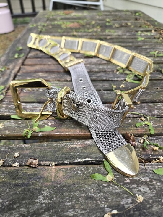 Vintage Accessories - Vintage Mesh Metal Belt